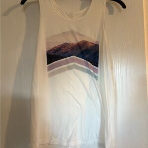 All in Motion White Mountain Graphic Tank Top